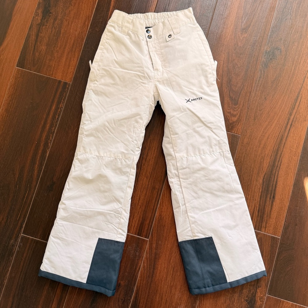 Youth White Ski Pants